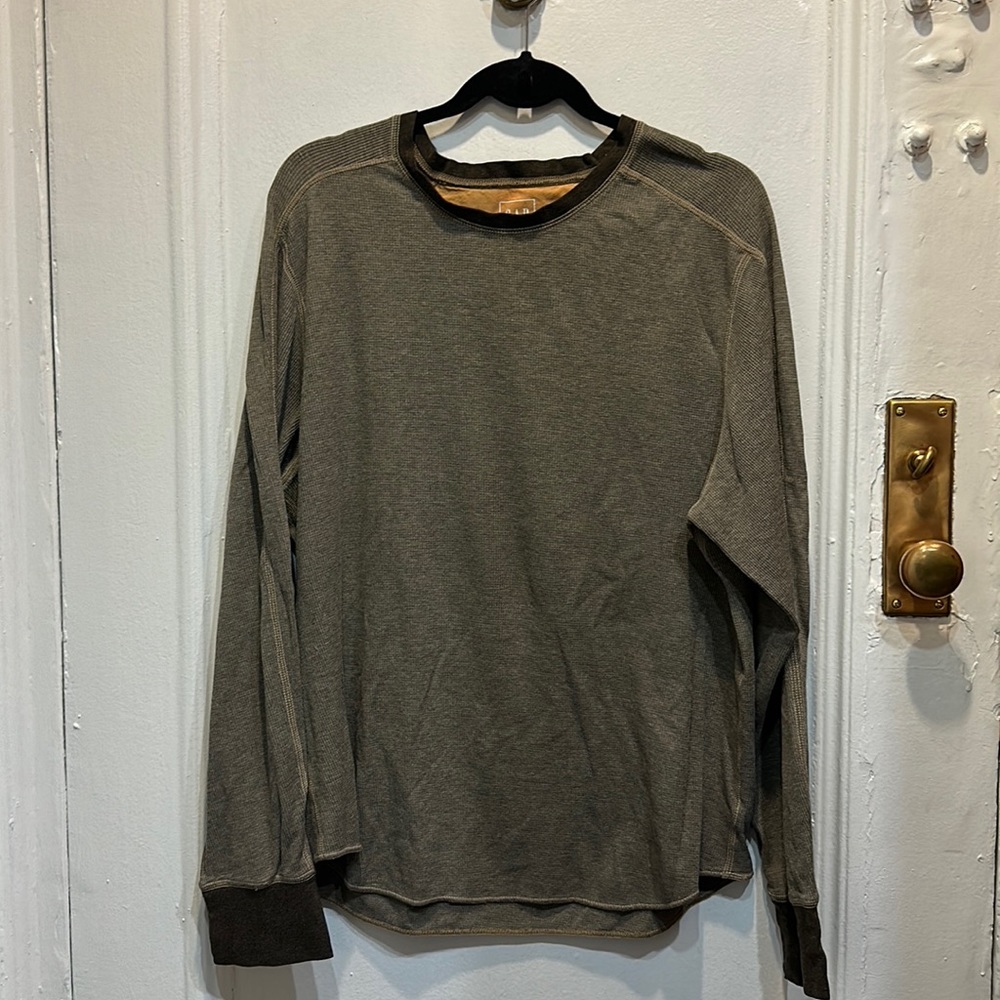 Brown/Gray Gap Long Sleeve Shirt (L)